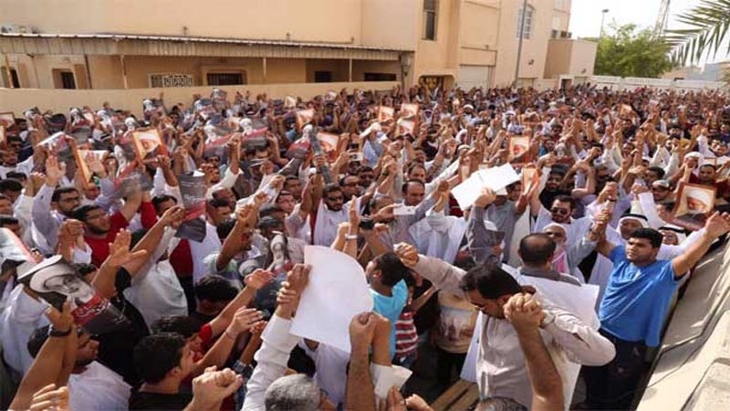 Gangamin Al'ummar Bahrain A Garin Diraz Mahaifar Sheikh Isa Qasim