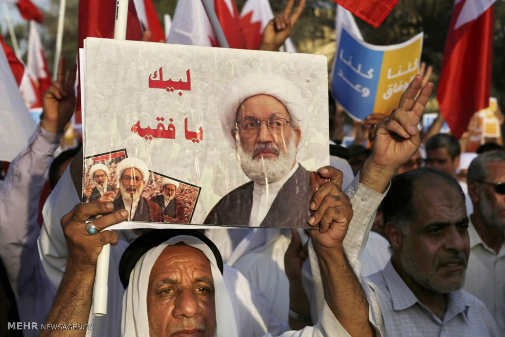 تصویری رپورٹ: بحرین میں آیت اللہ شیخ عیسی قاسم کی شہریت ختم کرنے کے خلاف احتجاج