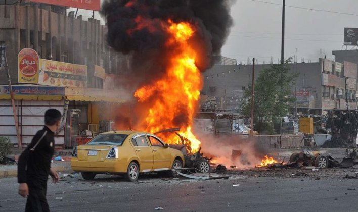 اصابة ثلاثة مدنيين بانفجار عبوة ناسفة جنوب شرقي بغداد