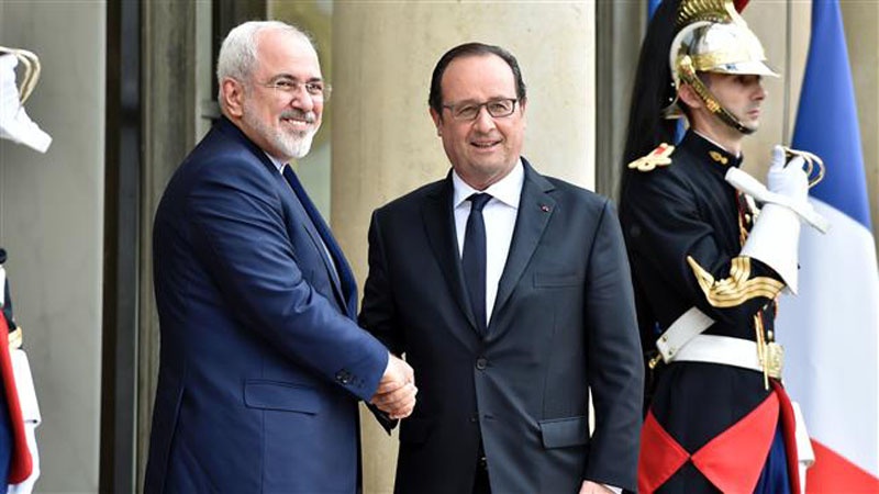 Zarif ya Gana da Shugaban Kasar Faransa
