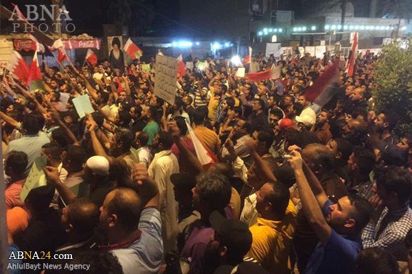 Iraqis protest outside Bahraini embassy in solidarity with Sheikh Isa Qassim / Photos