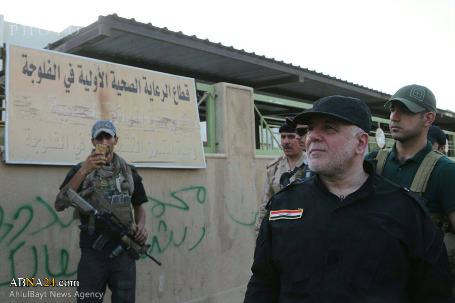 Iraqi PM visits 'liberated' Fallujah, vows to take Mosul