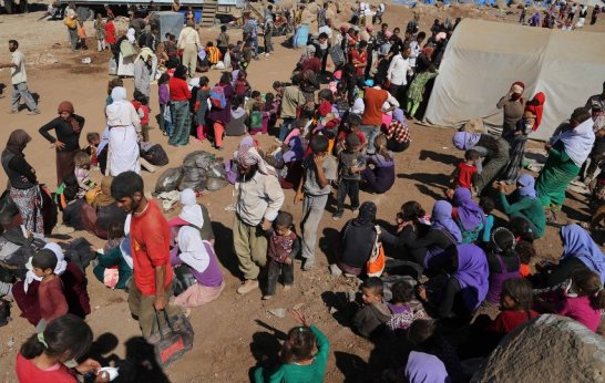 Displacement and Immigration receives 420 displaced families in Sharqat, Iraq