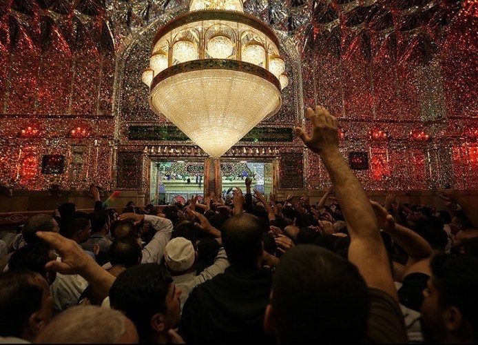 نجف اشرف میں شب بیداری اور عزاداری کی چند یادگار تصاویر