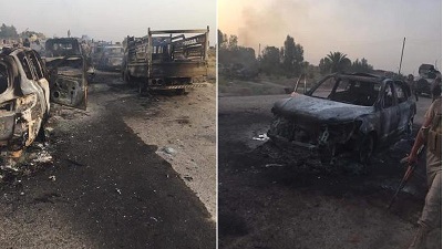 عراق؛ فلوجہ میں داعش کی ۴۵۰ گاڑیاں تباہ
