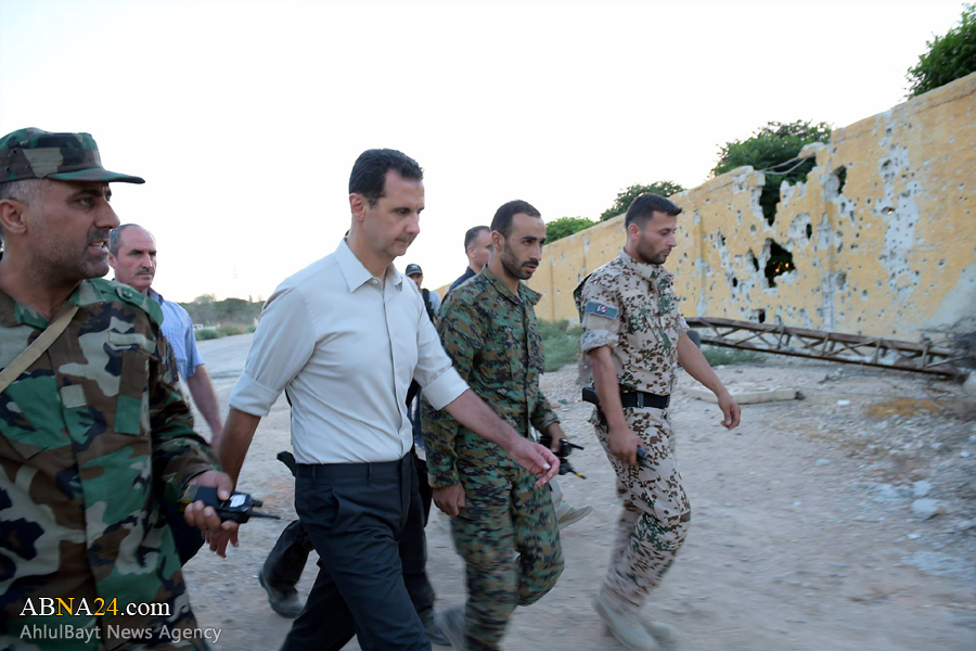 Picha Rais wa Syria akiwa uwanja wa vita katika mapambano na Magaidi