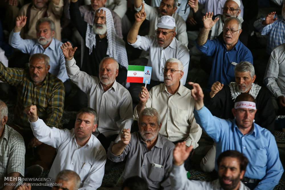 تصویری رپورٹ: تہران میں یوم قدس کے موقع پر نماز جمعہ