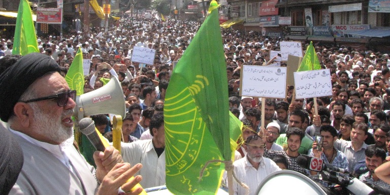 آغا حسن کی قیادت میں یوم القدس کا سب سے بڑا جلوس بڈگام میں برآمد