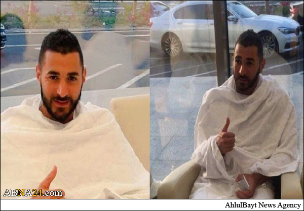 النجم الكروي "بنزيما" يؤدي مناسك العمرة 