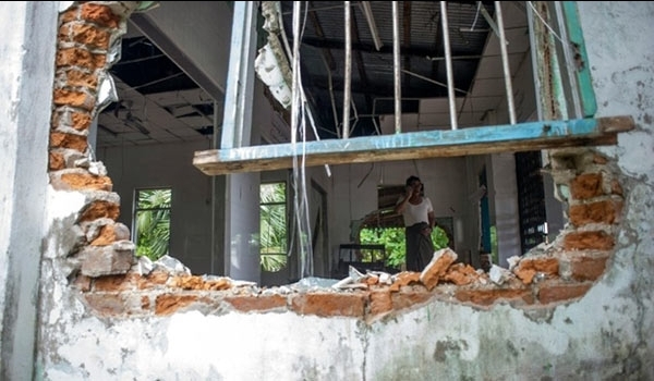 Five arrested over Myanmar mosque burning