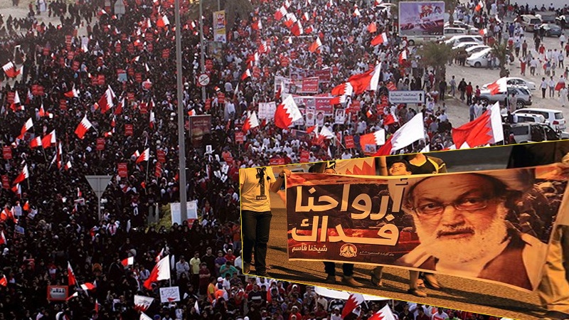 ہزاروں بحرینیوں نے عیدالفطر کی نماز آیت اللہ شیخ عیسی قاسم کے گھر کے سامنے ادا کی