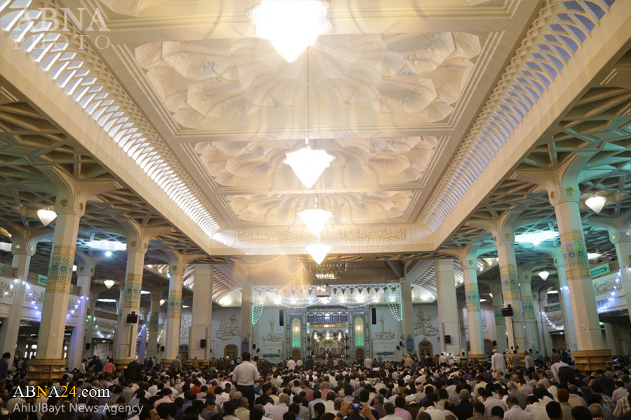 حرم حضرت معصومہ (س) میں نمازعید فطر کے شاندار مناظرـ۱