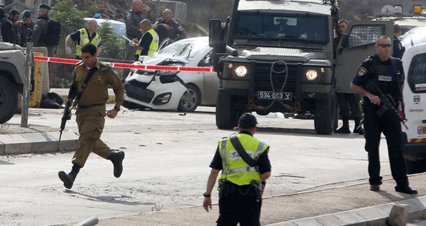 إصابة فلسطيني و4 جنود إسرائيليين في "محاولة دهس"
