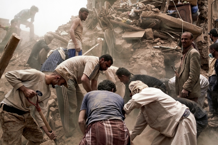 Saudi jets conduct simultaneous strikes across Yemen