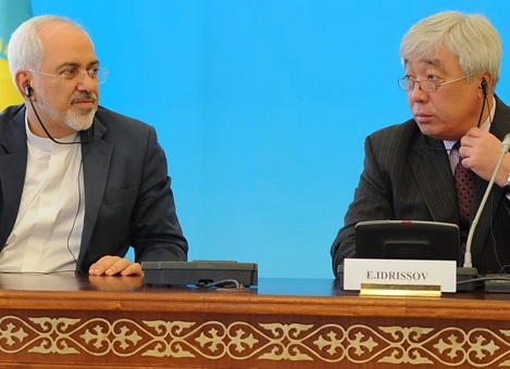 ایران اور قزاقستان کے وزرائے خارجہ کی ملاقات