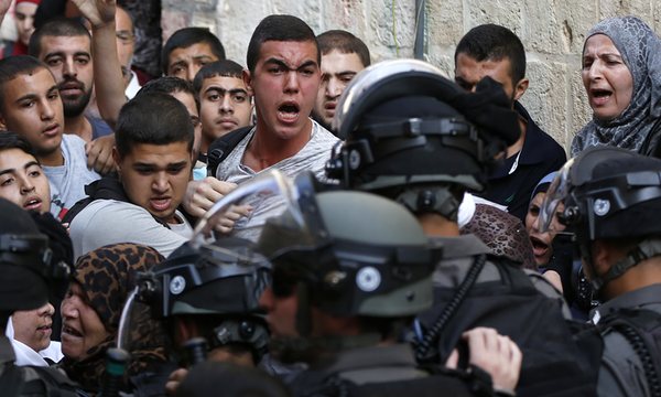 Es gibt Auseindersetzungen in Al-Aqsa Moschee