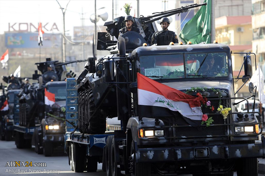 تقرير مصور/ الاستعراض العسكري بمشاركة الجيش والحشد الشعبي وسط بغداد