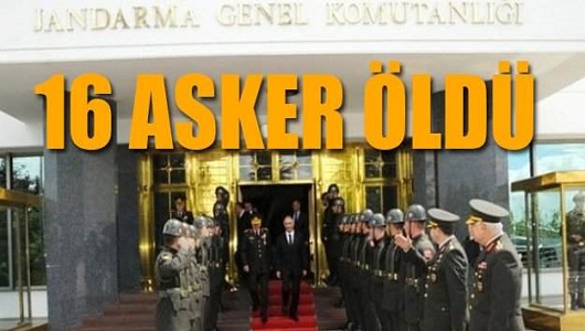 16 asker öldürüldü