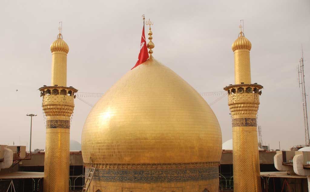 Dome of Imam Hussein Holy Shrine miraculously upright