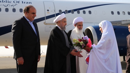 Irans Präsident in Kermanshah