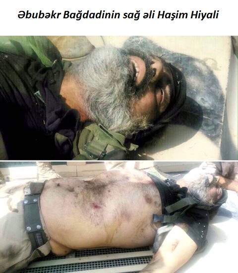Әбубәк Бағдадинин сағ әли башда олмагла Сурија вә Ирагда хејли сајда өлдүрүлмүш террорчу - Фото