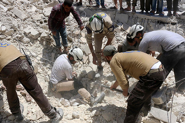シリア北部の空爆で民間人１２５名が殉教