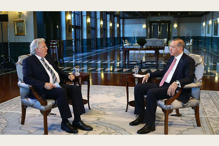 أردوغان لقناة (أ آر دي) الألمانية : 35 عاما ونحن نكافح الإرهاب وألمانيا تدعم الإرهابيين