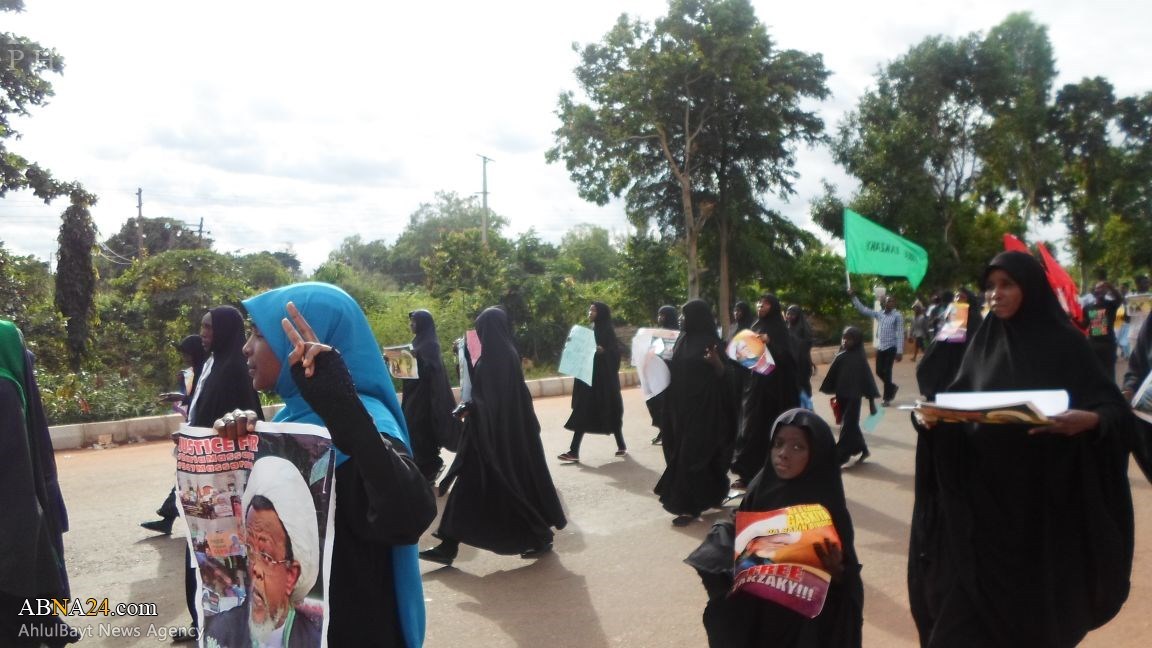 “Manifestantes Exigen la Libertad de Inmediata al Sheij Zakzaky en la Ciudad Nigeriana de  Kaduna”