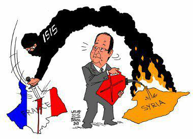 Atentados del Daesh en Francia, Resultado del Apoyo de Hollande a Terroristas Wahhabíes en Siria
