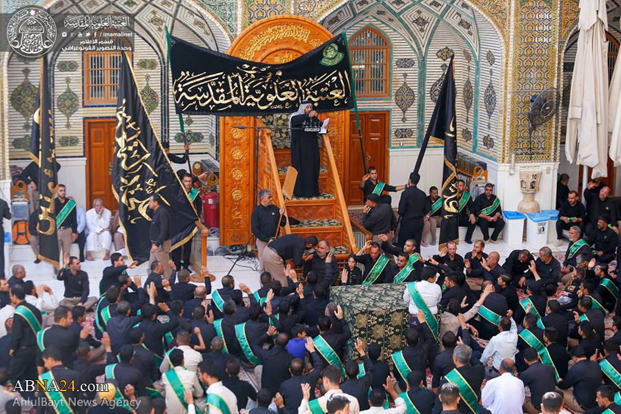تقرير مصور / مراسم العزاء بمناسبة استشهاد الامام الصادق (ع) في النجف الاشرف