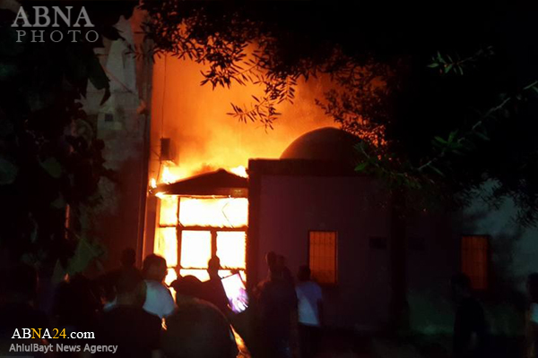 مقبوضہ فلسطنین میں واقع مسجد الجزار میں آتش سوزی+ تصویریں