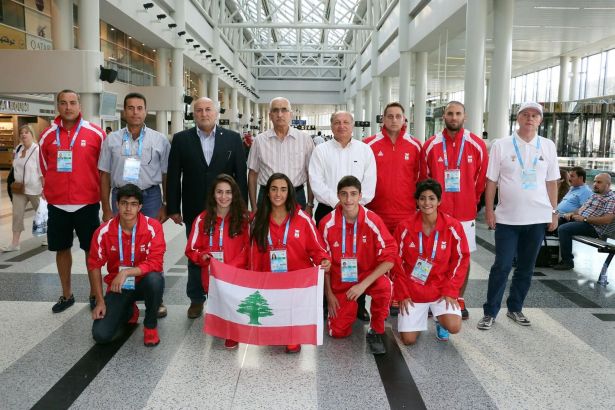 البعثة الاولمبية اللبنانية تمنع بعثة كيان الاحتلال من الصعود معها بالحافلة