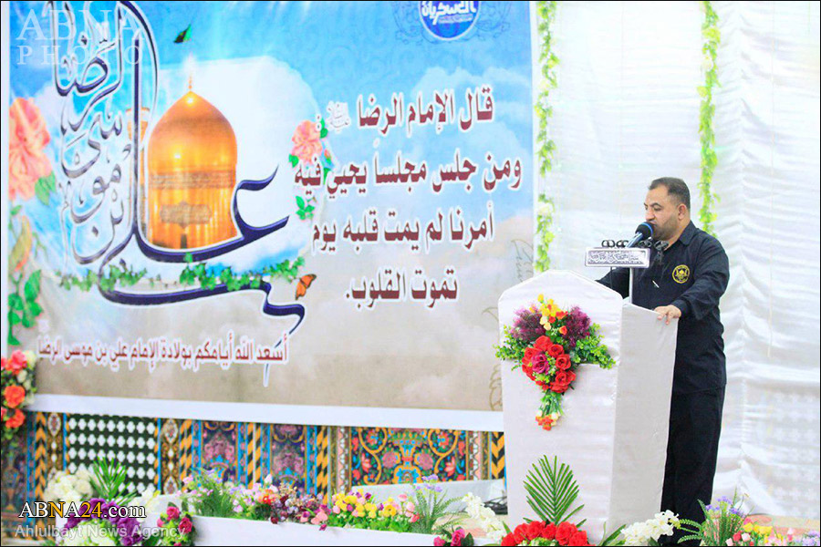 تقرير مصور / الحشد الشعبي يحتفل بولادة الامام الرضا (ع) في حرم الامامين العسكريين (ع)