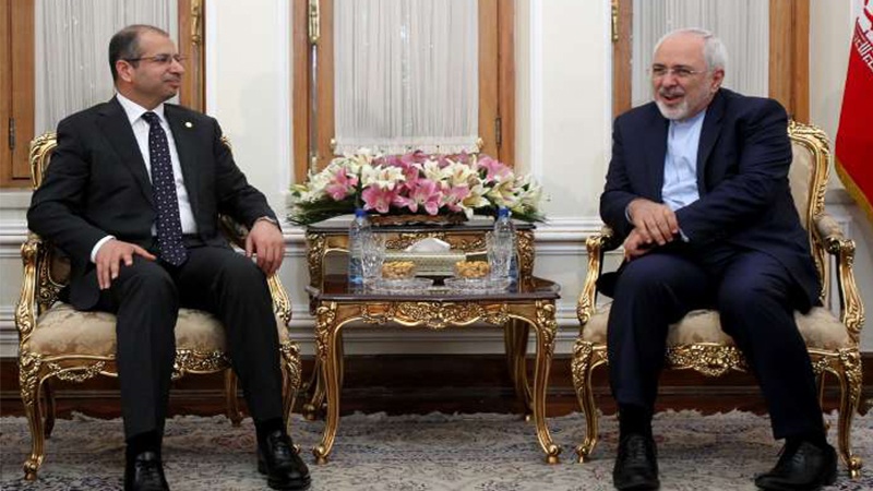 عراقی اسپیکر کی ایران کے وزیر خارجہ سے ملاقات