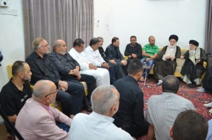 المرجع الحكيم يقدم تعازيه ومواساته لأهالي الكرادة لما جرى ويجري على شيعة أهل البيت(ع) من مصائب