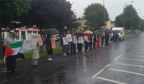 Pro-Palestine groups in Ireland protest in solidarity with Palestinian hunger striker in Israeli jails