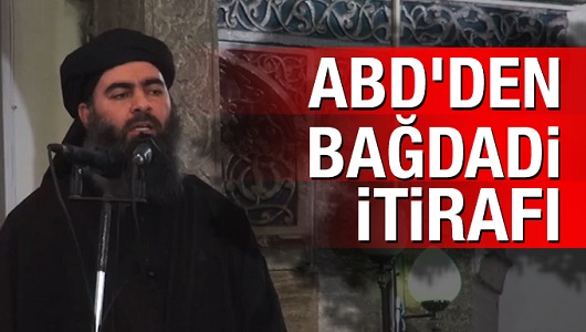 ABD'den Bağdadi itirafı   