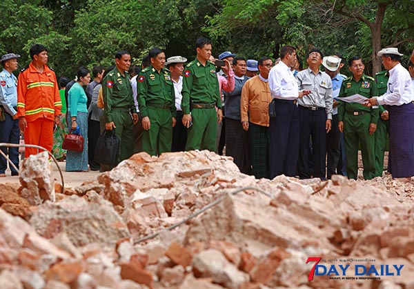 ပုဂံေရွးေဟာင္းေစတီပုထိုးမ်ား တန္ဖိုးျဖတ္မရ၍ ေငြေၾကးကုန္က်မႈမၾကည့္ဘဲ အေကာင္းဆံုးျပင္ဆင္ရန္ တပ္ခ်ဳပ္ေျပာၾကား