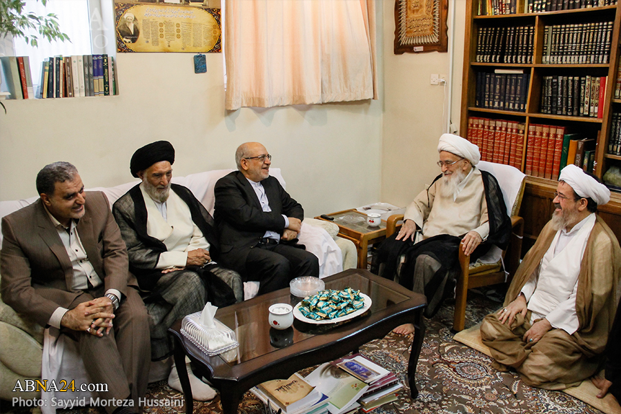 “El Ministro de Industrias, Minas y Comercio se ha Reunido con los Maraya’ Taqlid de  Qom”