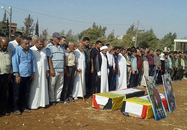 Photos: Funeral Ceremony for Two Popular Fighters Held in Nubl & Al-Zaha