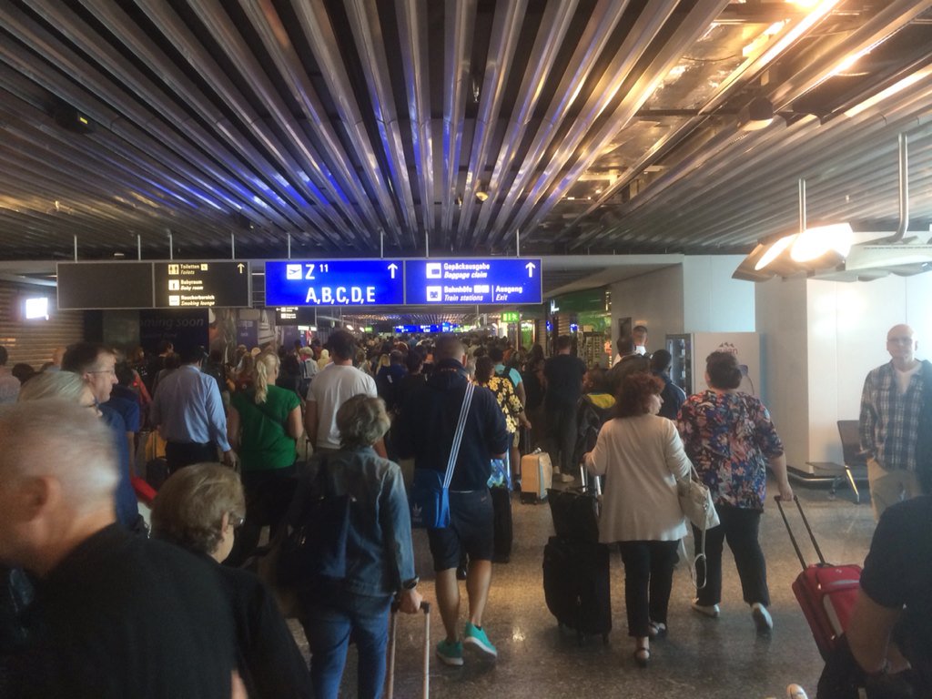  Passenger bypassing security check prompts partial evacuation of Frankfurt Airport 