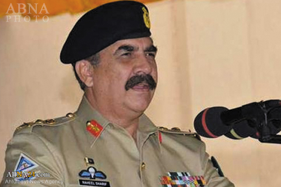 دہشت گردی کے مقابلے پر پاکستانی فوج کے سربراہ کی تاکید