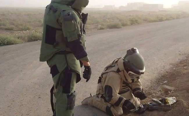 تطهير 150 منزلا من الألغام بالفلوجة بجهود القسم الهندسي للجيش العراقي 