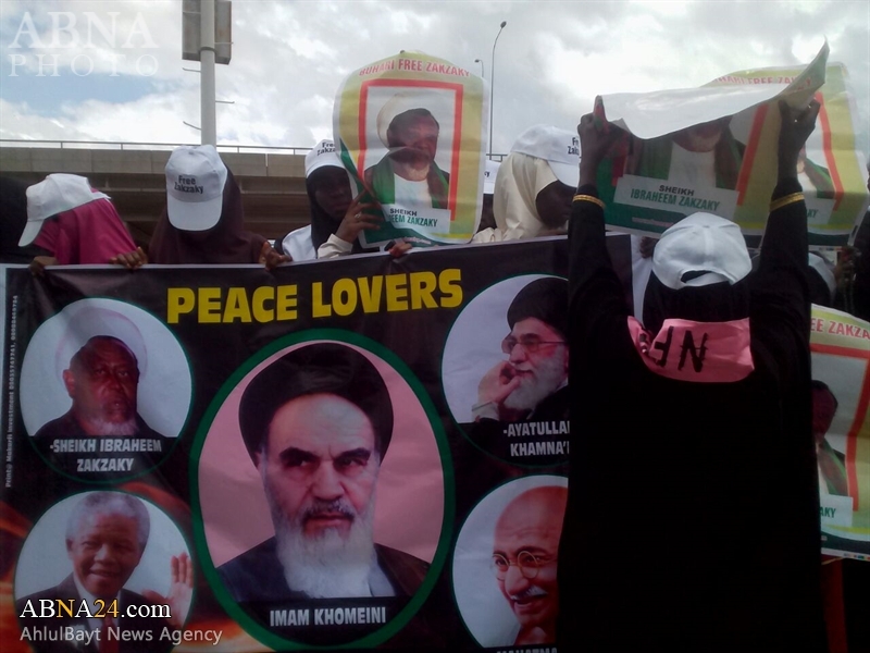 Ниҝеријалы тәләбәләр Шејх Зәкзәкијә азадлыг тәләбилә јүрүш етдиләр - Фото