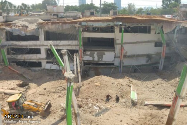 صیہونی حکومت کے دارالحکومت تل ابیب میں کرین گرنے سے دسیوں افراد زخمی + تصاویر