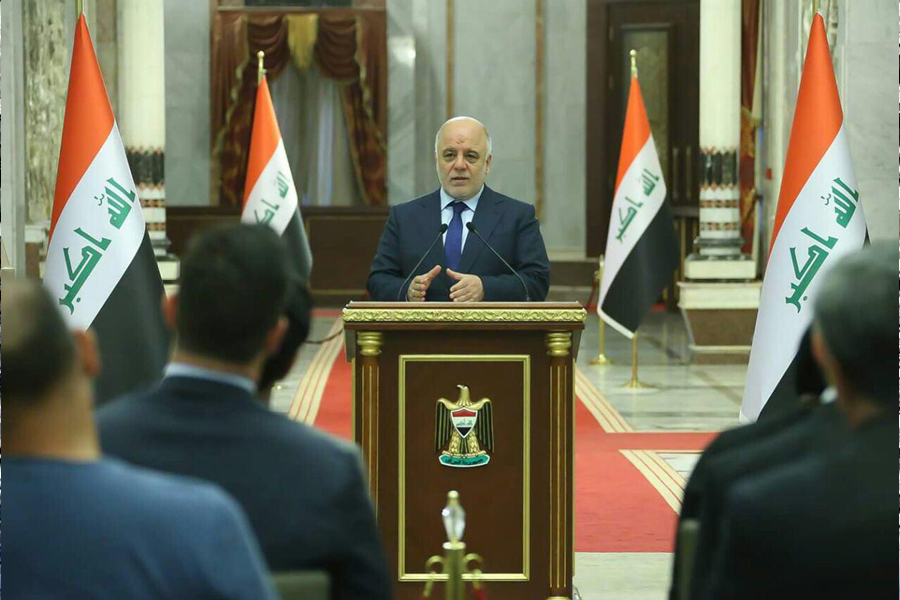 العبادي يؤكد ان الحشد الشعبي سيشارك في عمليات تحرير الموصل من داعش الارهابي