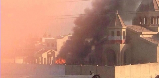 ISIS finance directorate in Mosul set on fire