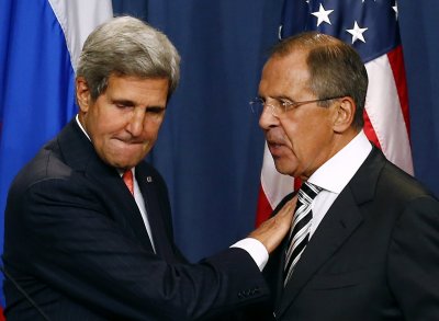 Kerry lands in Geneva for Syria peace talks with Russia's Lavrov