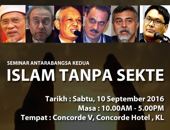 Seminar Internasional “Islam Tanpa Sekte" Akan Terselenggara di Malaysia