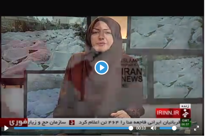 Kesedihan Mendalam Reporter TV Iran saat Membacakan Berita Tragedi Mina